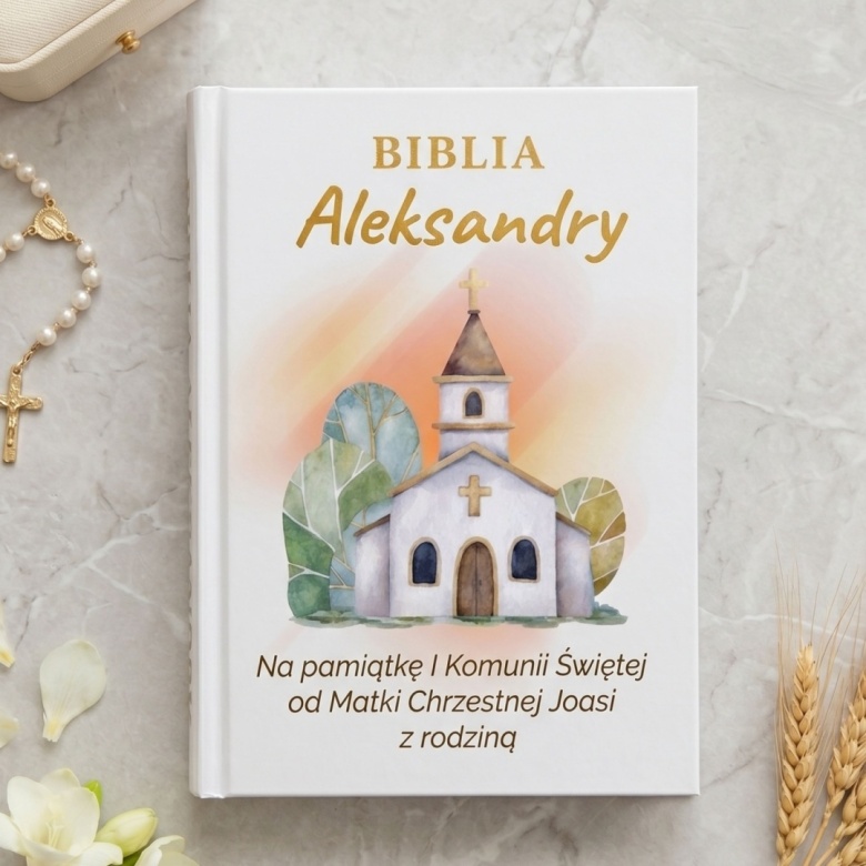 Pamiątki na Komunię z nadrukiem